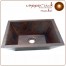18" Copper Handmade Bar Vessel Double Wall Rectangular Sink